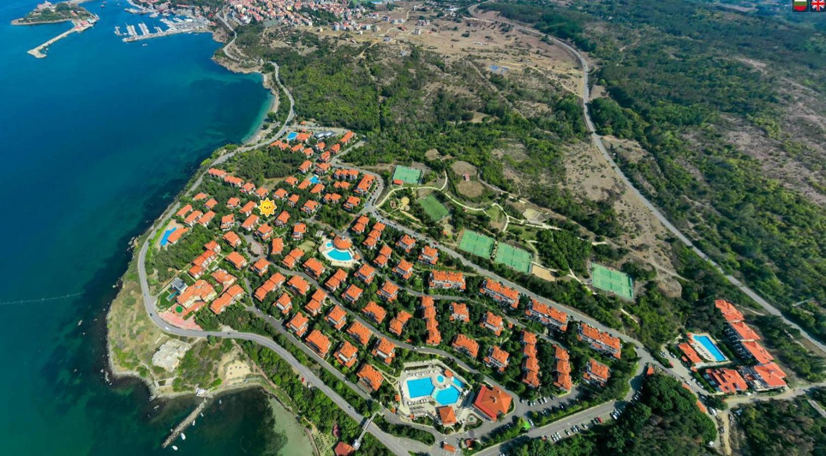 Aj Apartment 1 With Pool View, Santa Marina Holiday Village, Sozopol Bagian luar foto